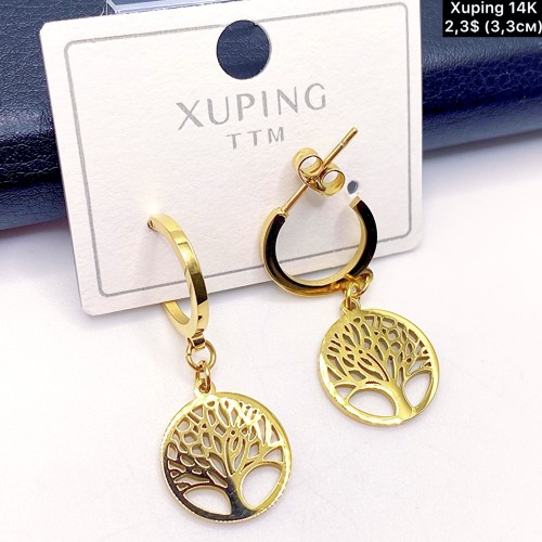 Сережки Xuping14К 10490 (3,3 см.) 